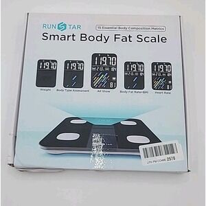 Runstar Smart Bathroom Scale Digital for Body Weight and Fat High Accuracy